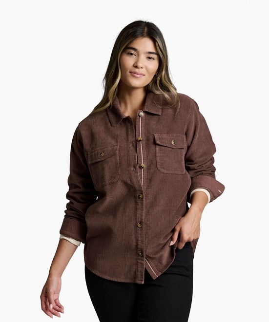 KUHL Tallula Cord Shirt Coffee Front